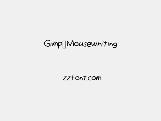 Gimp_Mousewriting