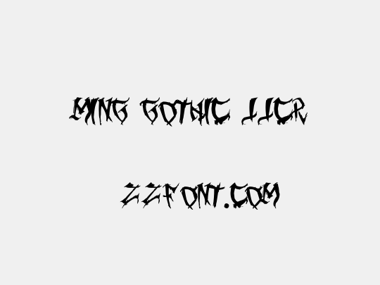 Ming Gothic JJCR
