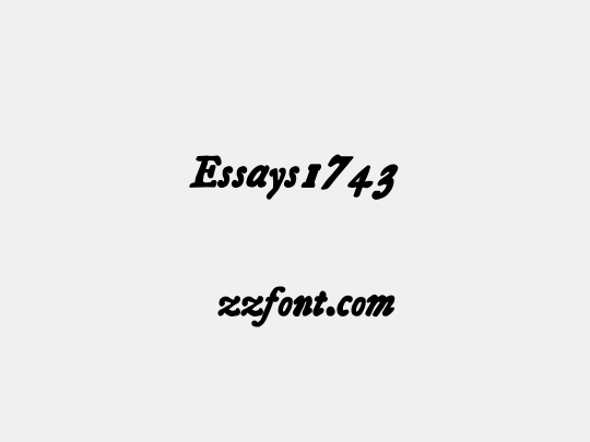Essays1743