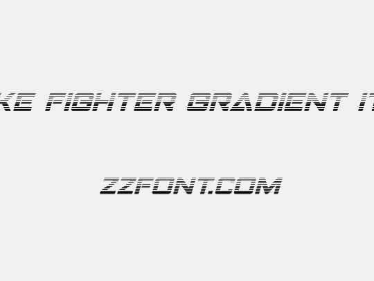 Strike Fighter Gradient Italic
