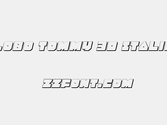 Lobo Tommy 3D Italic