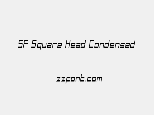 SF Square Head Condensed