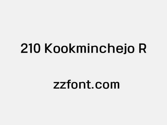 210 Kookminchejo R
