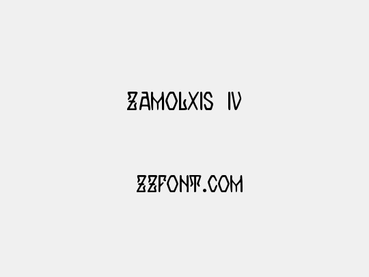 Zamolxis IV