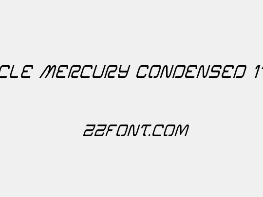 Miracle Mercury Condensed Italic