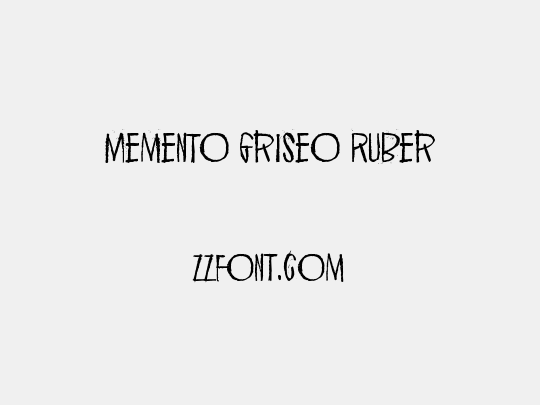 Memento Griseo Ruber