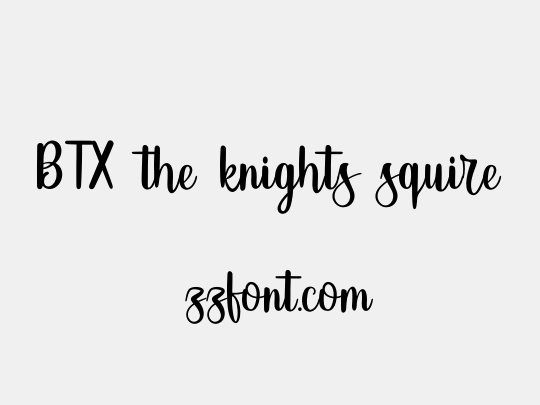 BTX-the-knights-squire