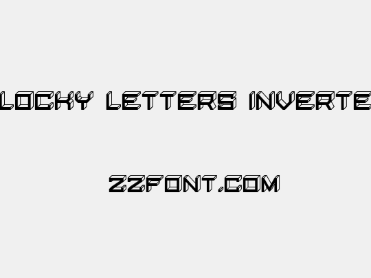 Blocky Letters Inverted