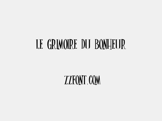 Le Grimoire du Bonheur