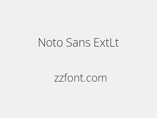 Noto Sans ExtLt