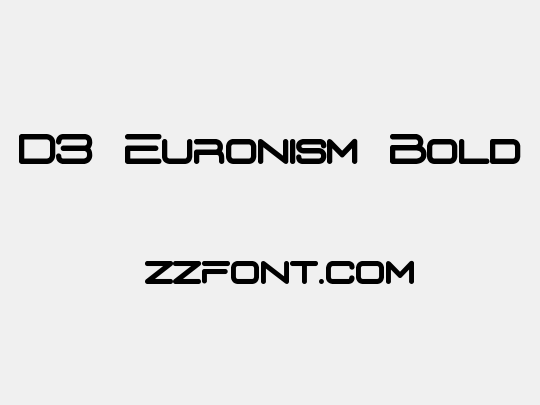 D3 Euronism Bold