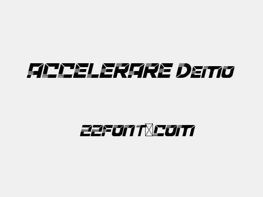 ACCELERARE Demo