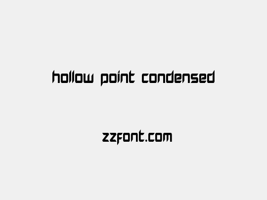 Hollow Point Condensed