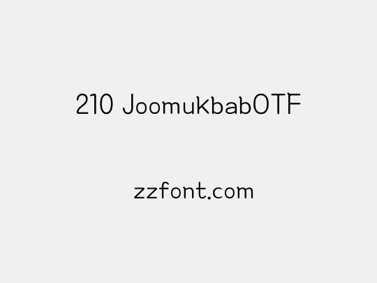 210 JoomukbabOTF