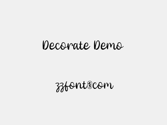 Decorate Demo