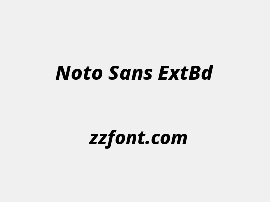 Noto Sans ExtBd