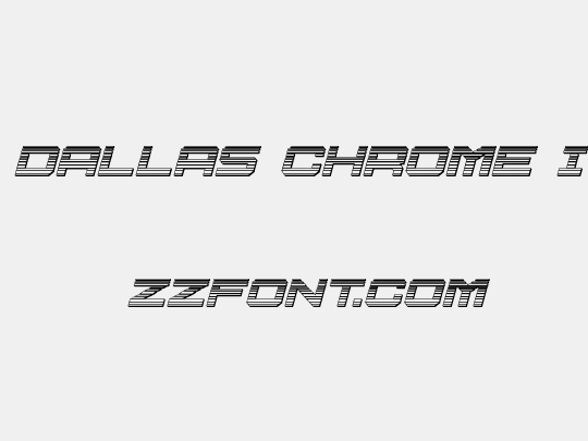 U.S.S. Dallas Chrome Italic