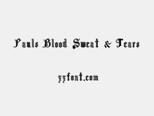 Pauls Blood Sweat & Tears