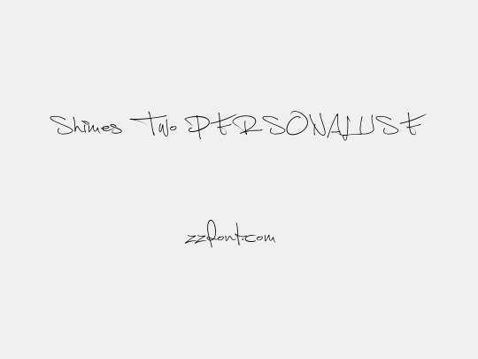 Shimes Two PERSONAL USE