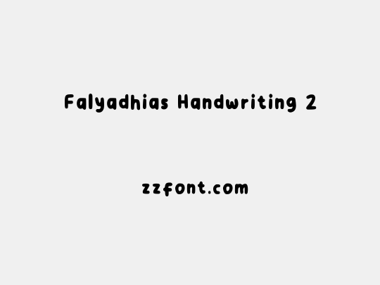 Falyadhias Handwriting 2