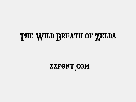 The Wild Breath of Zelda