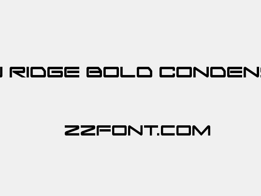 Sky Ridge Bold Condensed