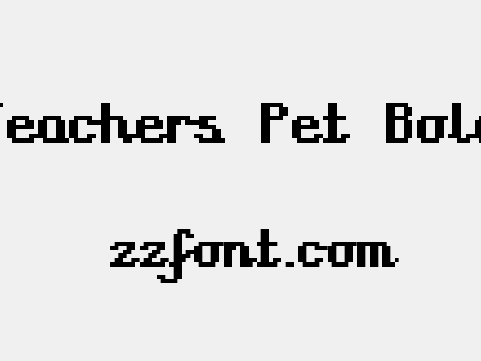 Teachers Pet Bold