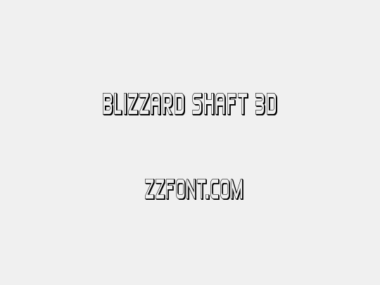 Blizzard Shaft 3D