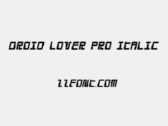 Droid Lover Pro Italic
