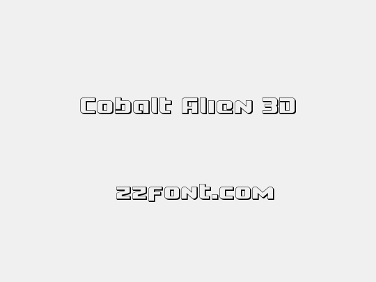 Cobalt Alien 3D