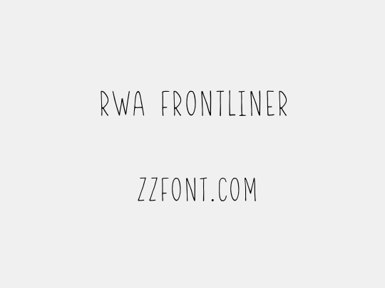 RWA Frontliner