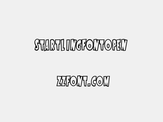 StartlingFontOpen