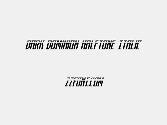 Dark Dominion Halftone Italic