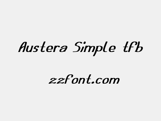 Austera Simple tfb