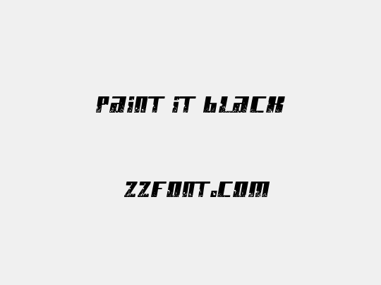 Paint it black