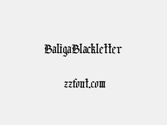 Baliga Blackletter