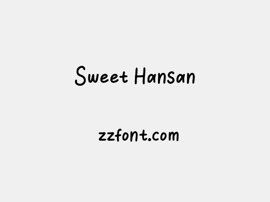 Sweet Hansan