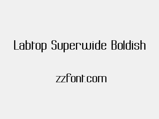 Labtop Superwide Boldish