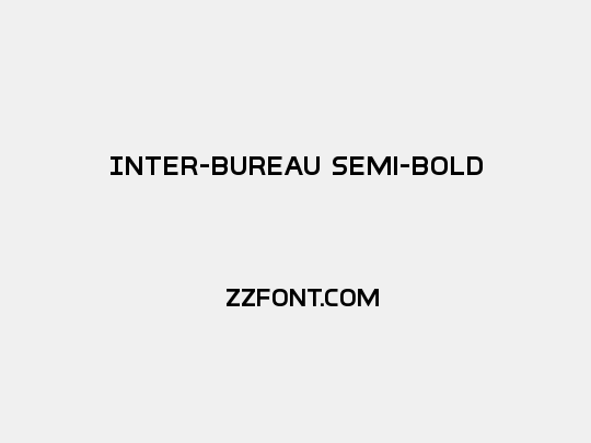 Inter-Bureau Semi-Bold