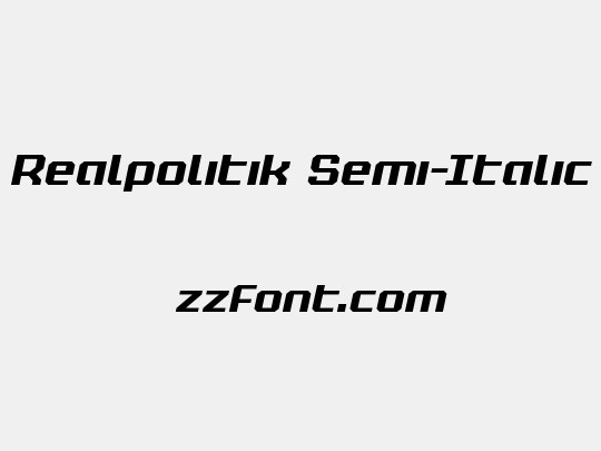 Realpolitik Semi-Italic