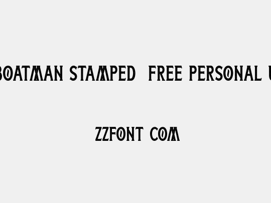Boatman Stamped (Free Personal Use)