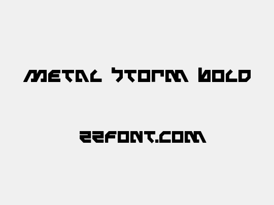 Metal Storm Bold