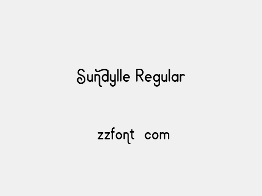 Sundylle Regular