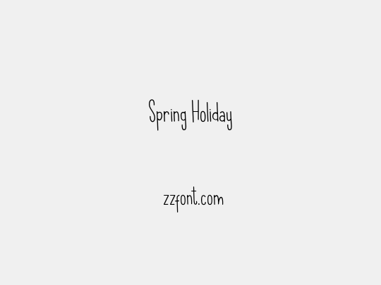 Spring Holiday