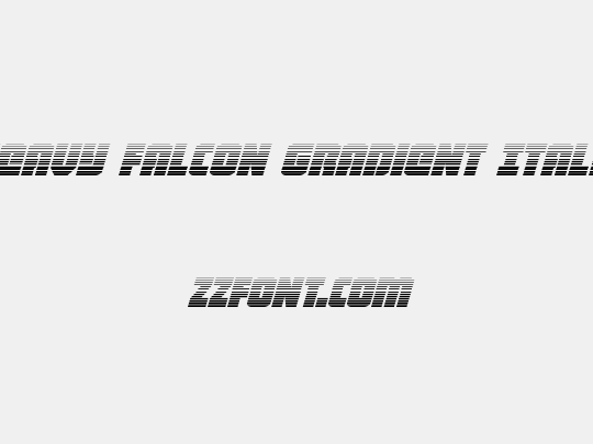 Heavy Falcon Gradient Italic