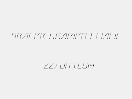 Tracer Gradient Italic