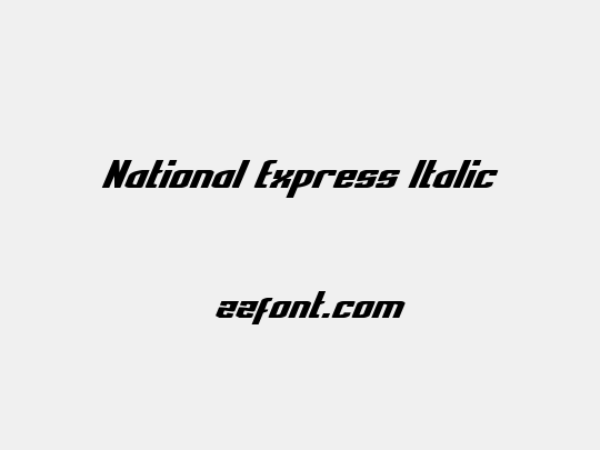 National Express Italic
