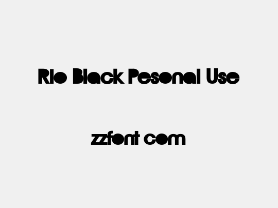 Rio Black Pesonal Use