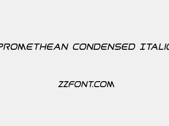 Promethean Condensed Italic