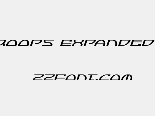 Jumptroops Expanded Italic